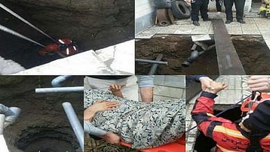 سقوط زن قزوینی در چاه فاضلاب