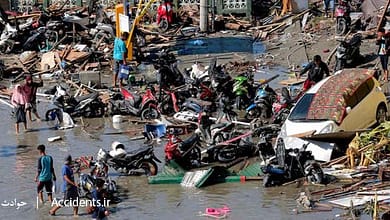 حادثه سونامی در اندونزی - سایت حوادث - اخبار حوادث