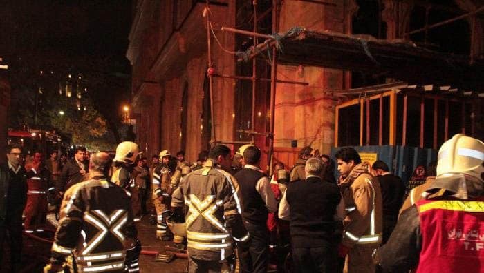 آتش سوزی در خیابان فرشته - حریق در خیابان فرشته